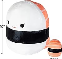 Vista 5 de Squishmallows Original 10-Inch Solenn The Salmon Sushi - Official Jazwares Plush - Collectible Soft & Squishy Sushi Stuffed Animal Toy - Add to Your