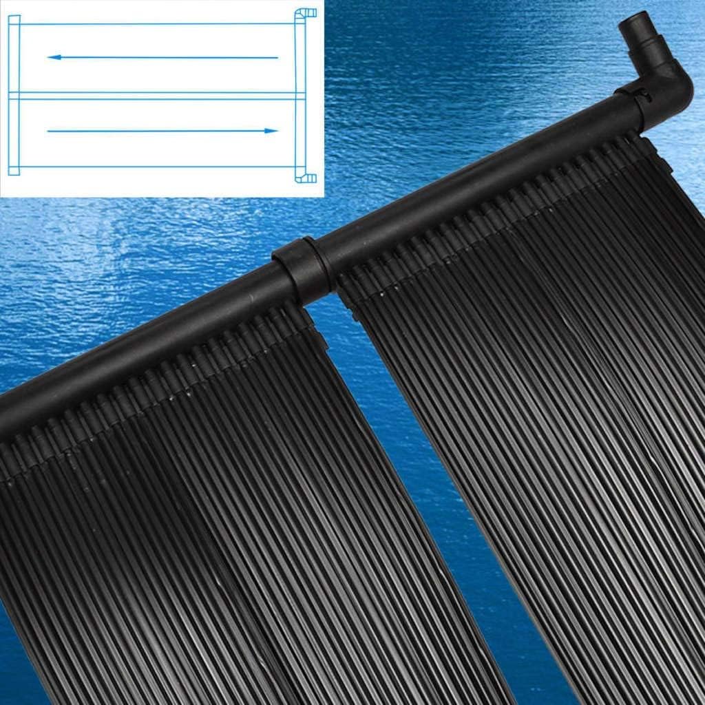 HST Poolheizung Sonnenkollektor 300 x 82 cm 44 dünne Schläuche EPDM Solarheizung beliebig erweiterbar auch für Salzwasser 32/38 mm Anschlüsse für alle Pools geeignet