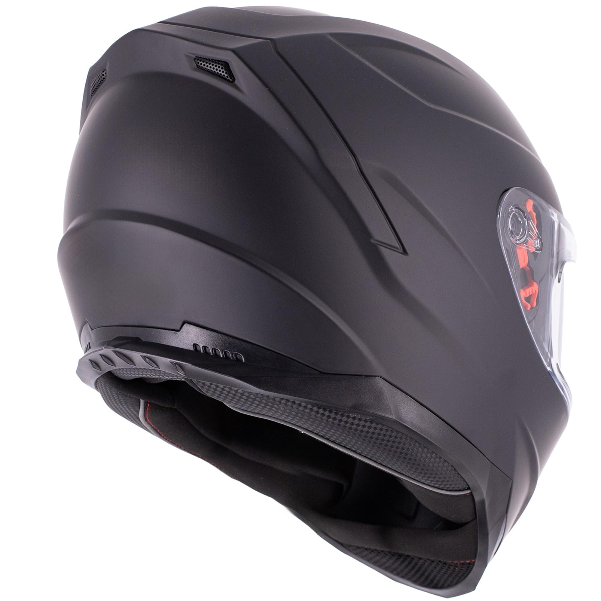 Broken Head Integralhelm BeProud Sport - Leichter Motorradhelm mit 2 Visieren (Klar + Schwarz), Verstellbare Belüftung - ECE 22-06