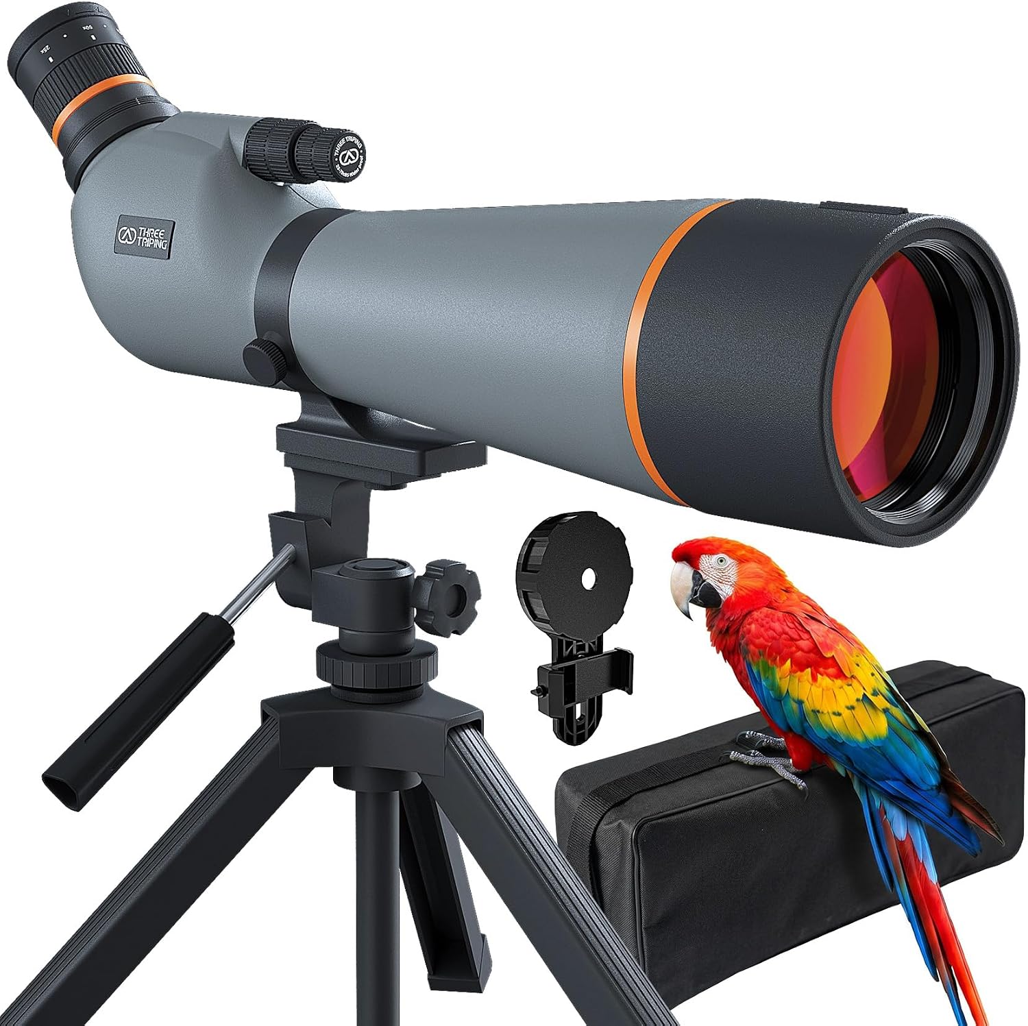 Spotting Scope Performance Optics 25-75x85 with Tripod for Target Shooting | Dual-Focus Spotter Scope with BAK4 Prism & FMC Lens. Waterproof, Fogproof, Includes a Carrying Bag for Bird Watching
