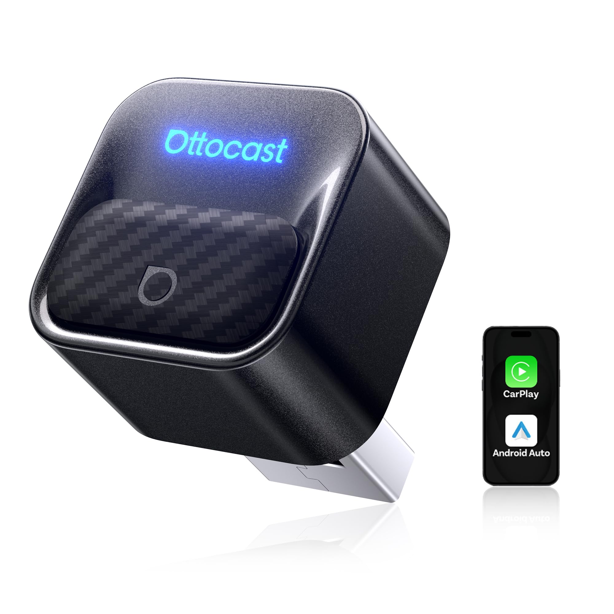 OTTOCAST Mini Core 2-in-1 Wireless CarPlay & Android Auto Adapter Mini Cube | With Smart Switch Button, 5S Auto-Connect, Dual Wi-Fi, Bluetooth 5.4, Plug & Play, for 98% Factory Wired Cars-image-47
