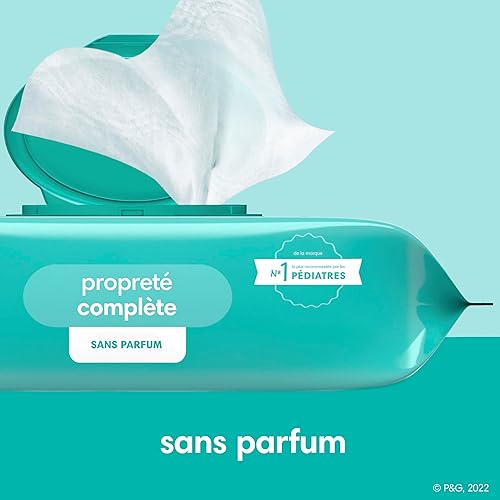 Miniatura 9 de Pampers Sensitive Toallitas húmedas a base de agua para bebés hipoalergénicas y sin perfume 1