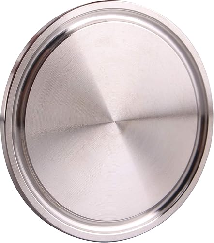 Miniatura 2 de DERNORD Tapa de extremo sanitaria para brida de virola de tres abrazaderas de acero inoxidable 304 Abrazadera de montaje (tubo de 2 "(51 mm) OD)