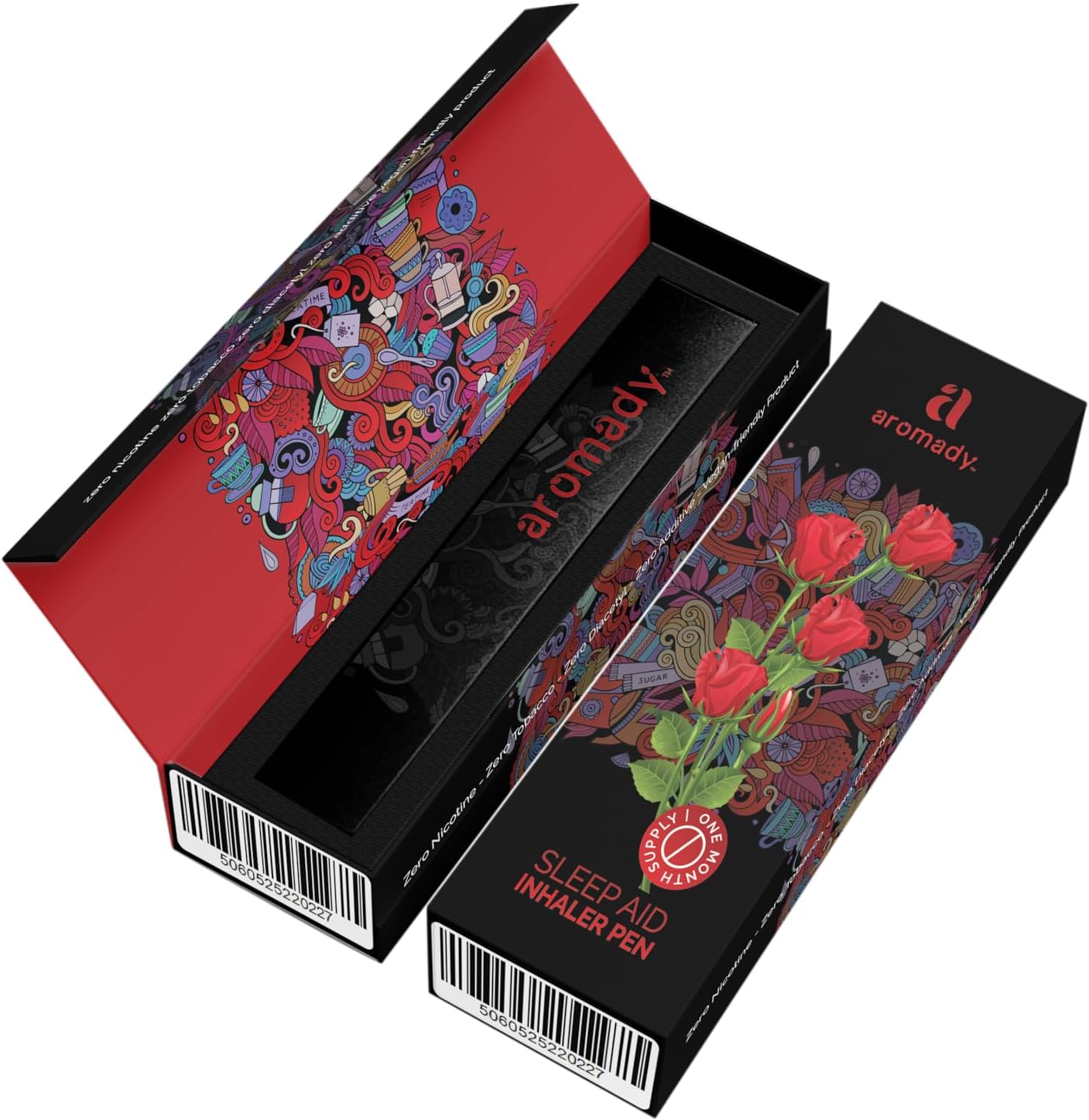 Personal Portable Aromatherapy Essential Oil Diffuser | Sleep Aid Inhaler Pen | Rose Extract, Ashwaganda, L-Theanine | Exclusive Melatonin inducing blend | Calming & Relaxing | Rose