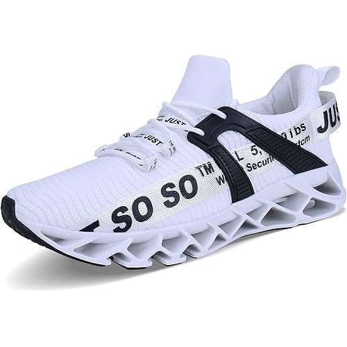 WONESION Mens Breathable Walking Tennis Running Shoes Blade Fashion Sneakers