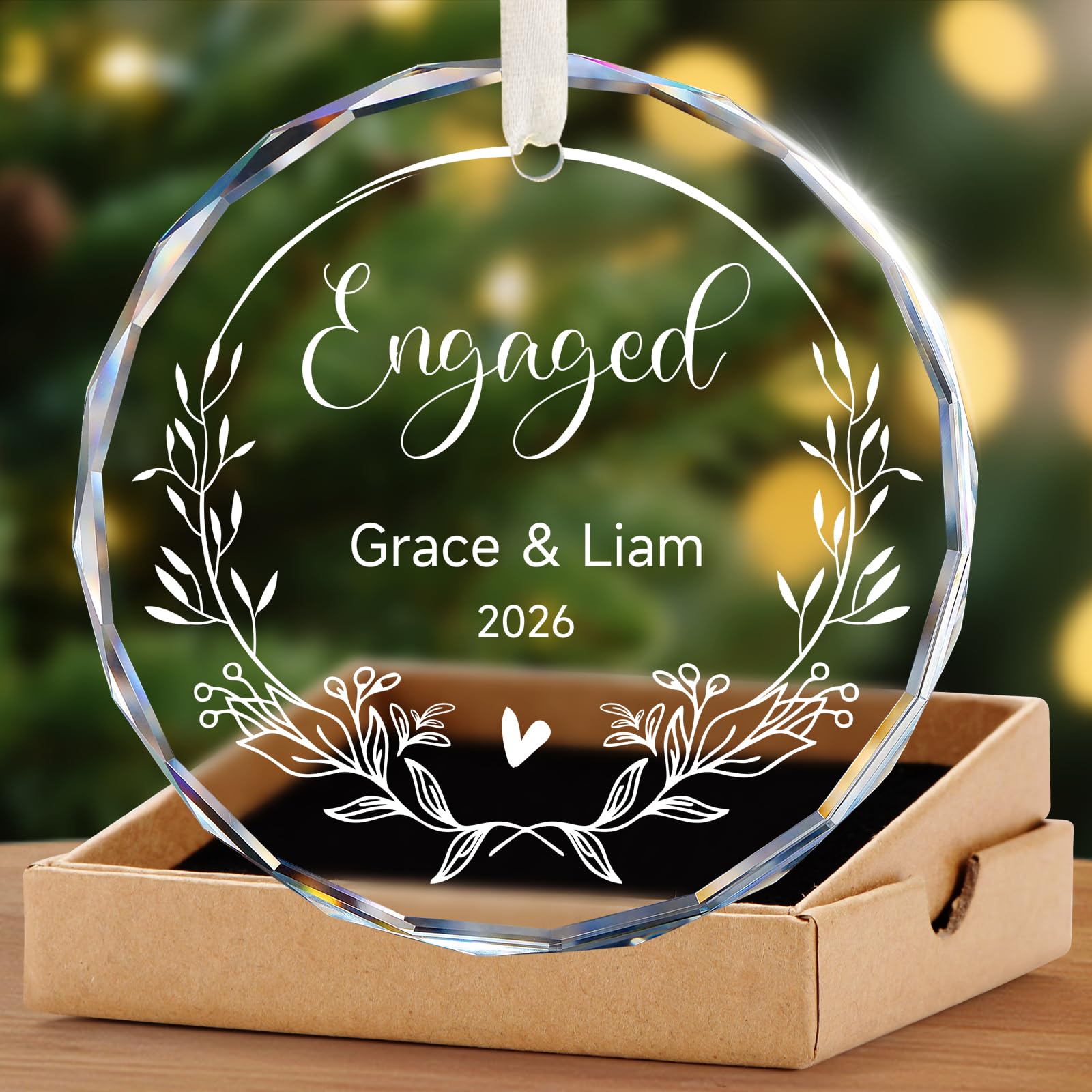 Personalised Christmas Bauble Decorations with Photo Xmas Baubles 2025 Personalised Christmas Tree Decorations Custom Xmas Bauble Gifts for Mom Dad Family Kids Friends — image 1