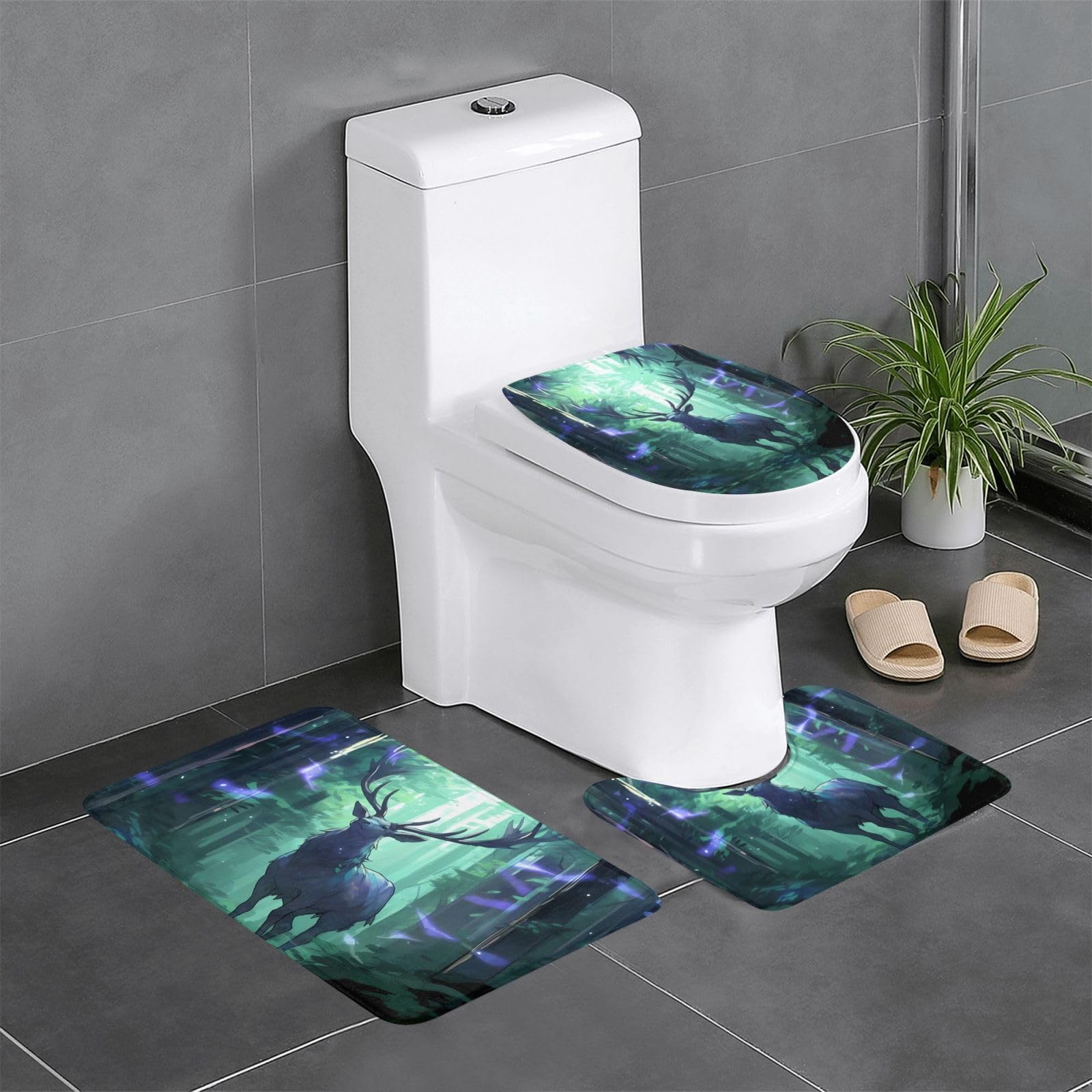 Tapis de salle de bain antidérapant WHJDPP pour éviter les glissades sur carrelage