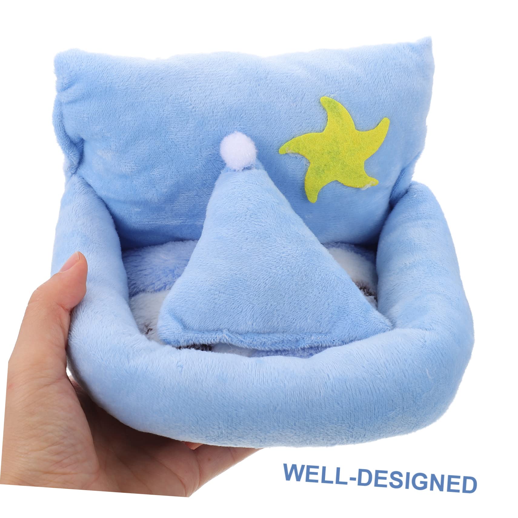 SUPVOX 3piezas Cama De Peluche para Hámster y Roedores para Erizos y Chinchillas para Invierno
