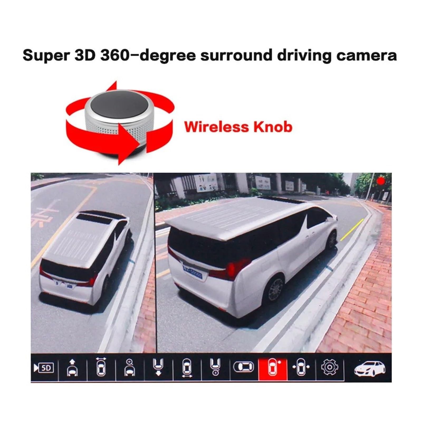 Rückfahrkamera AHD 4K 1080P 3D 360 Grad Vogelsichtsystem Kameras Auto Parkplatz Surround View Video 4CH Recorder DVR UHD Ersatz für Alpha (keine)