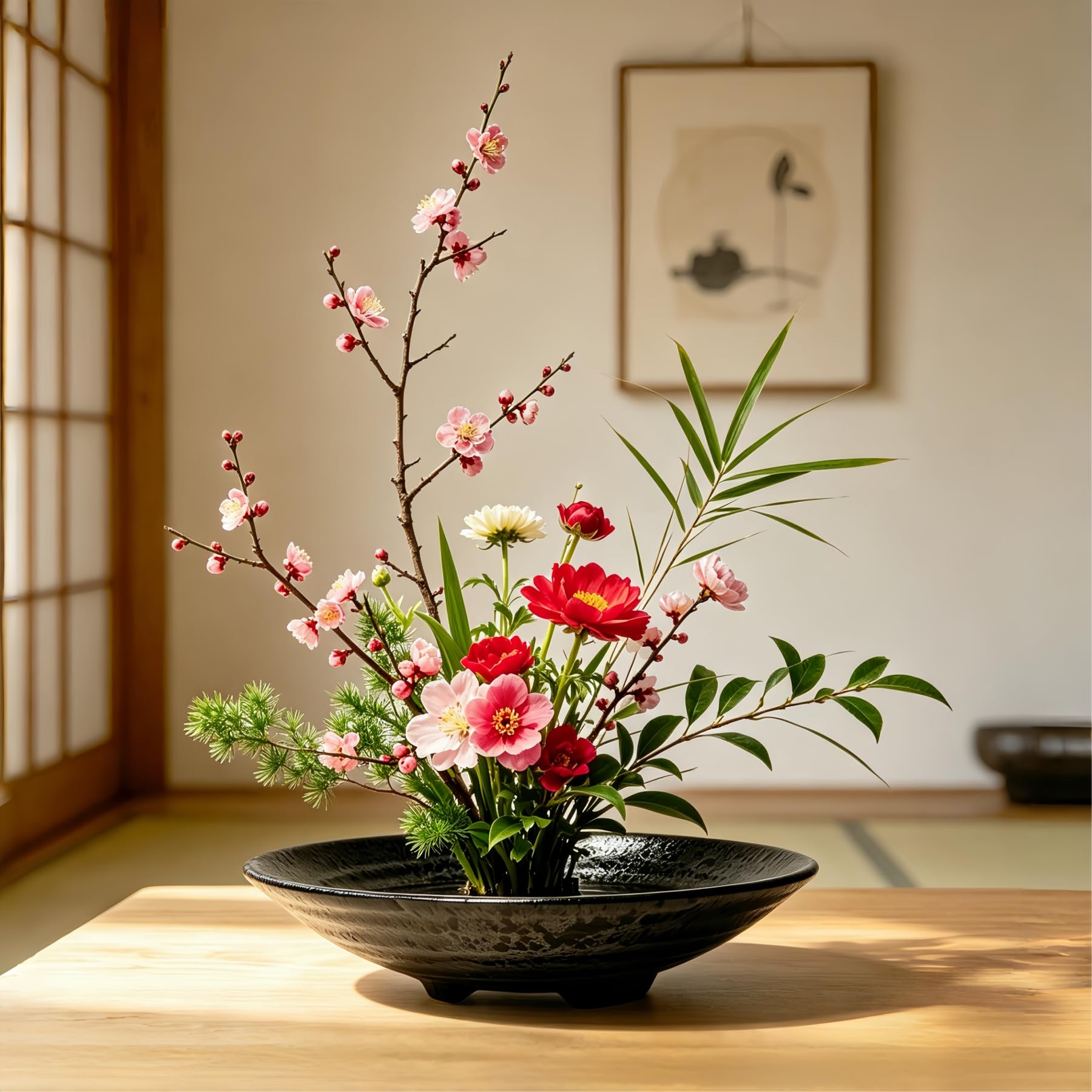 ★asian interior★ ★Glass＆Flower・set Eggone Kit Ikebana Japonês Flor Sapo Floral Recipiente com