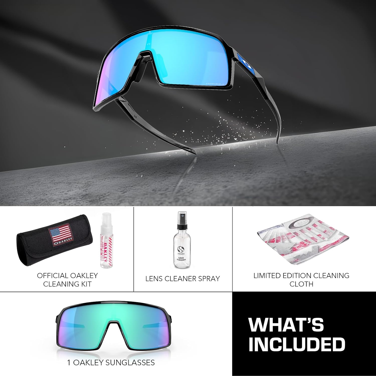 Oakley SUTRO OO9406 Rectangle Shape Sunglasses With Official Eyewear Kit