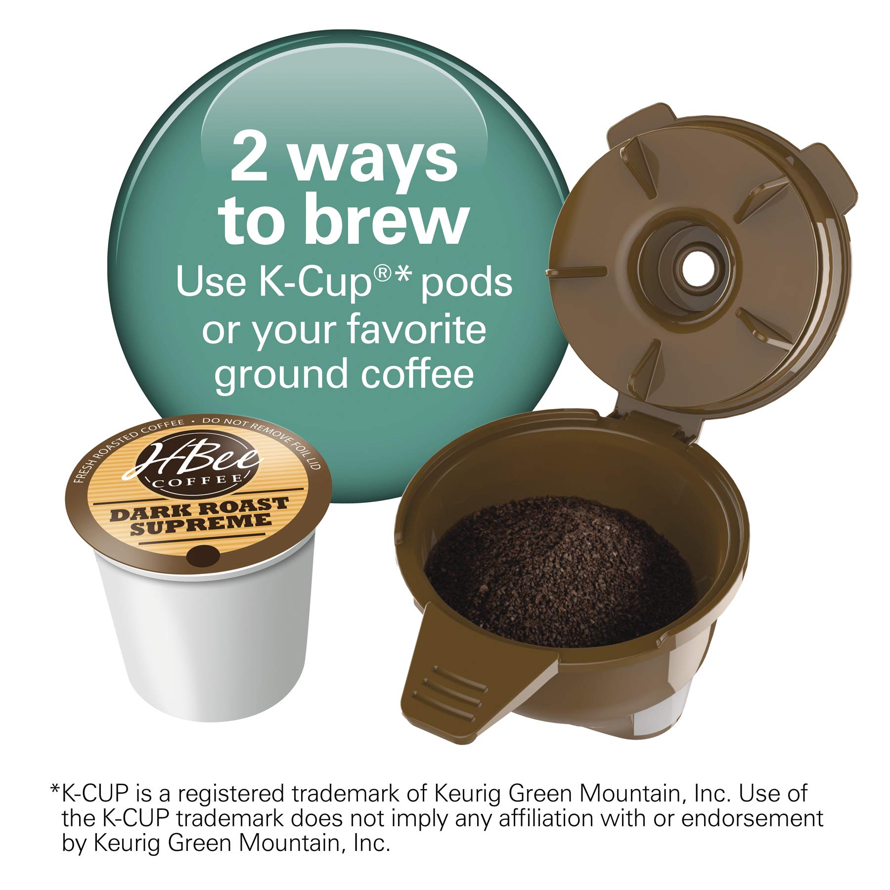 ハミルトンビーチ 49949 FlexBrew コーヒーメーカー フルポット シングルサーブ 泡立て器付き KCupポッドと地面に対応