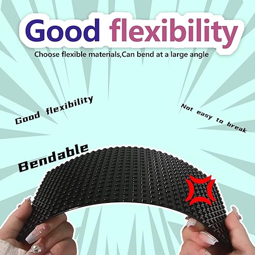 Miniatura 9 de EKIND 4 placas base de construcción clásicas de 5 x 10 pulgadas, compatibles con bloques de ladrillo de construcción, todas las principales marcas