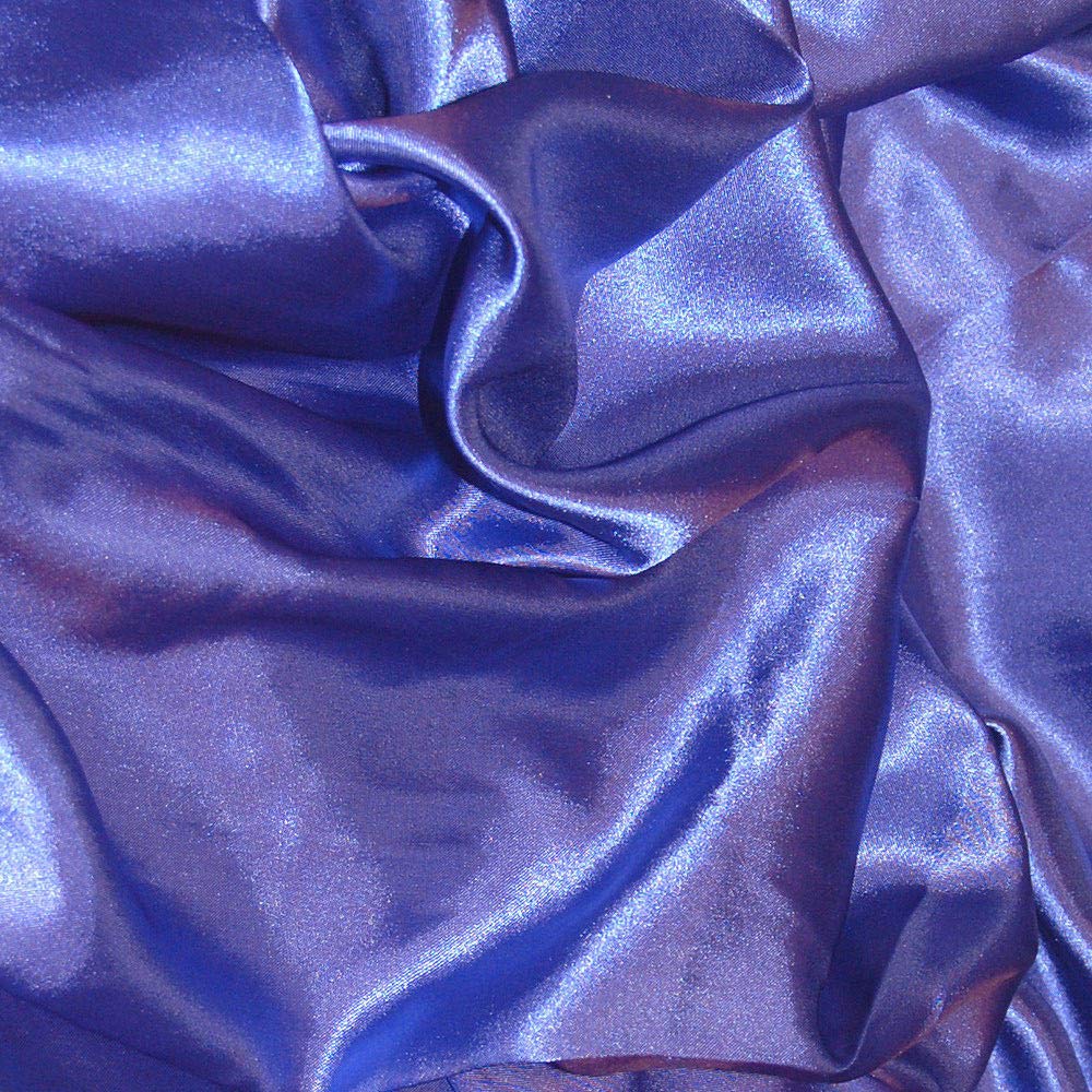 Hyacinth Silky Satin Fabric by The Meter Polyester 150cm 60 Inch Wide