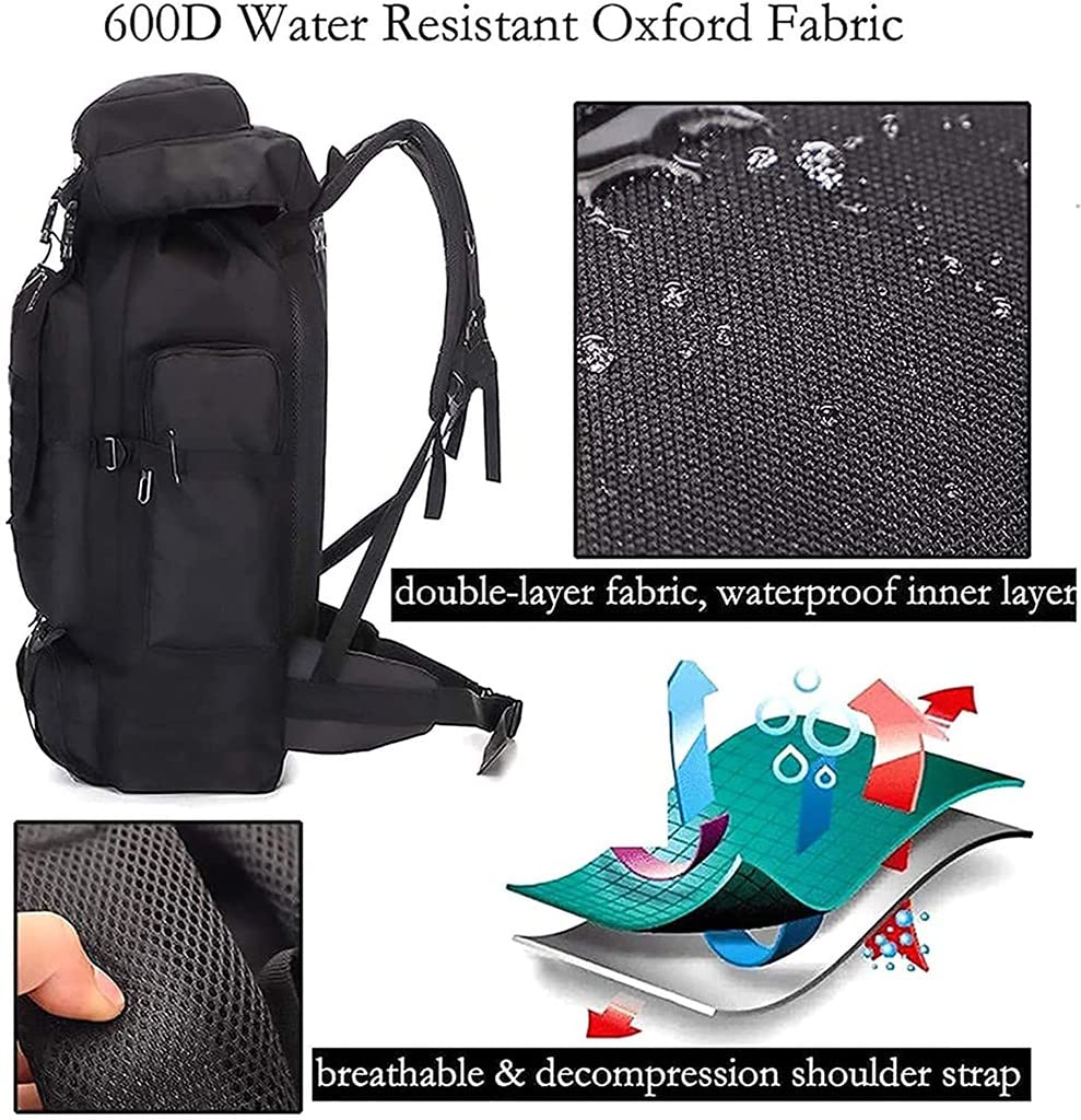 Sac à dos - Tactique Militaire - 80L - Imperméable - Ergonomique - Multi-usages - Sport
