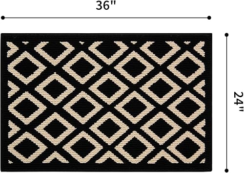 Miniatura 20 de GRANNY SAYS Felpudo para interiores, 32 x 48 pulgadas, antideslizante, tapete grande para puerta, tapete de bienvenida para exteriores, lavable