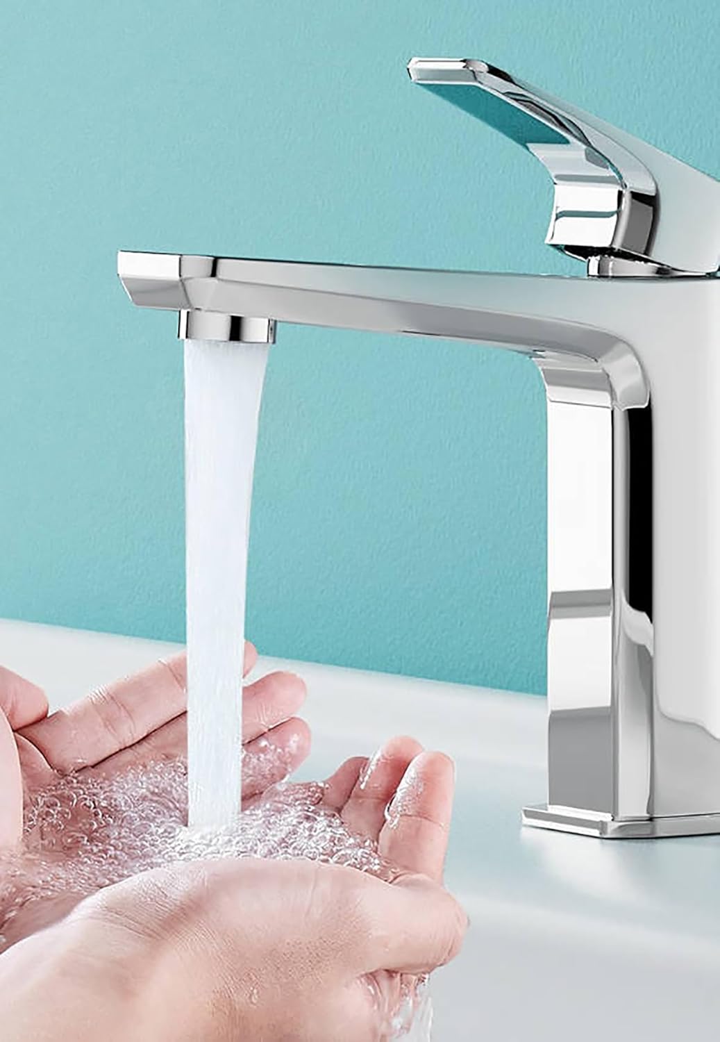 Bathroom Sink Aerator,1.8 GPM Faucet Aerator 15/16 In Male Thread Chrome Solid Brass and 304 Stainless Steel Filter, Aerator for Sink Faucet Aerators with Gasket for Bathroom or Kitchen