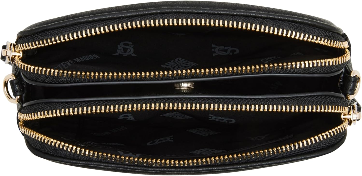 Steve Madden womens Steve Madden Daisy-s Double Zip Crossbody - Image 4