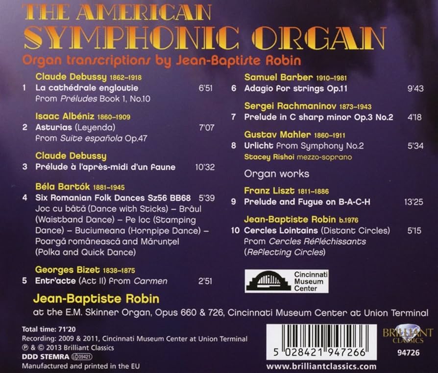 クラシック Symphonic Organ Music CD クラシック Symphonic Organ Music CD Amazon.com: The