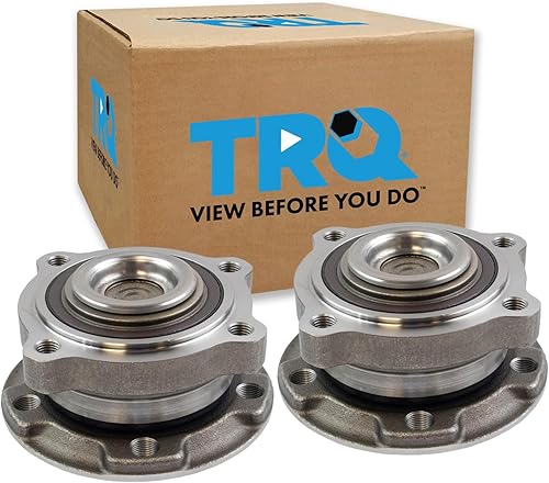 Vista 60 de TRQ Juego de Rodamientos de Rueda y Cubierta de Llanta Trasera para Conductor y Pasajero 2 Piezas Compatible con Infiniti G35 2003-2006 2007 G35