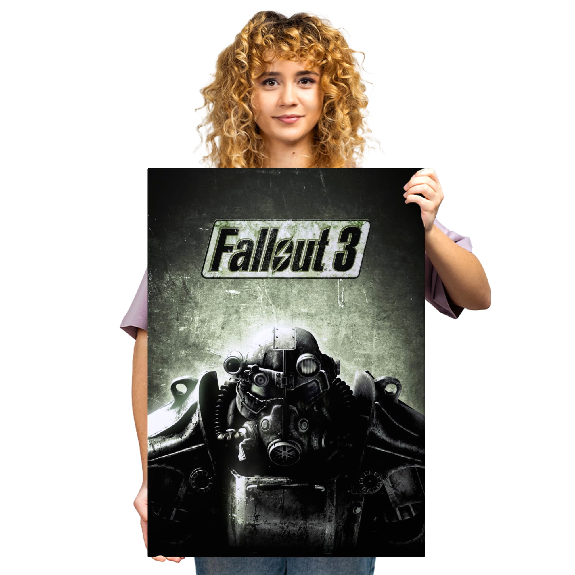 Displate – Poster in metallo – Montaggio magnetico – Fallout – Fallout 3 – Dimensione L – 67,5 x 48 cm