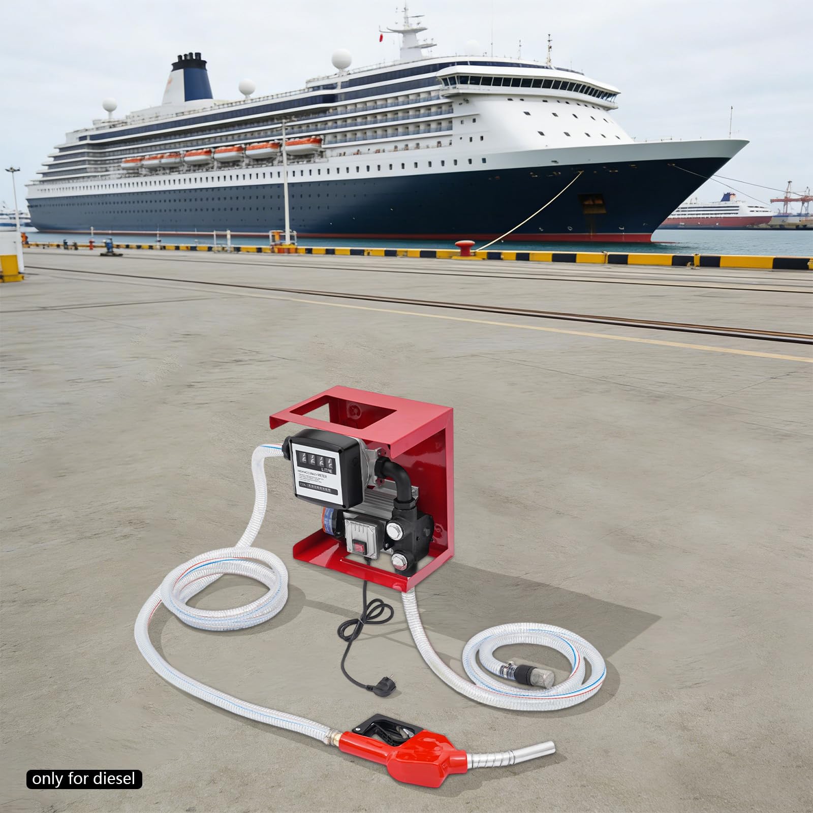 Pompe diesel 230 V 550 W 60 l/min Pompe diesel auto-amorçante