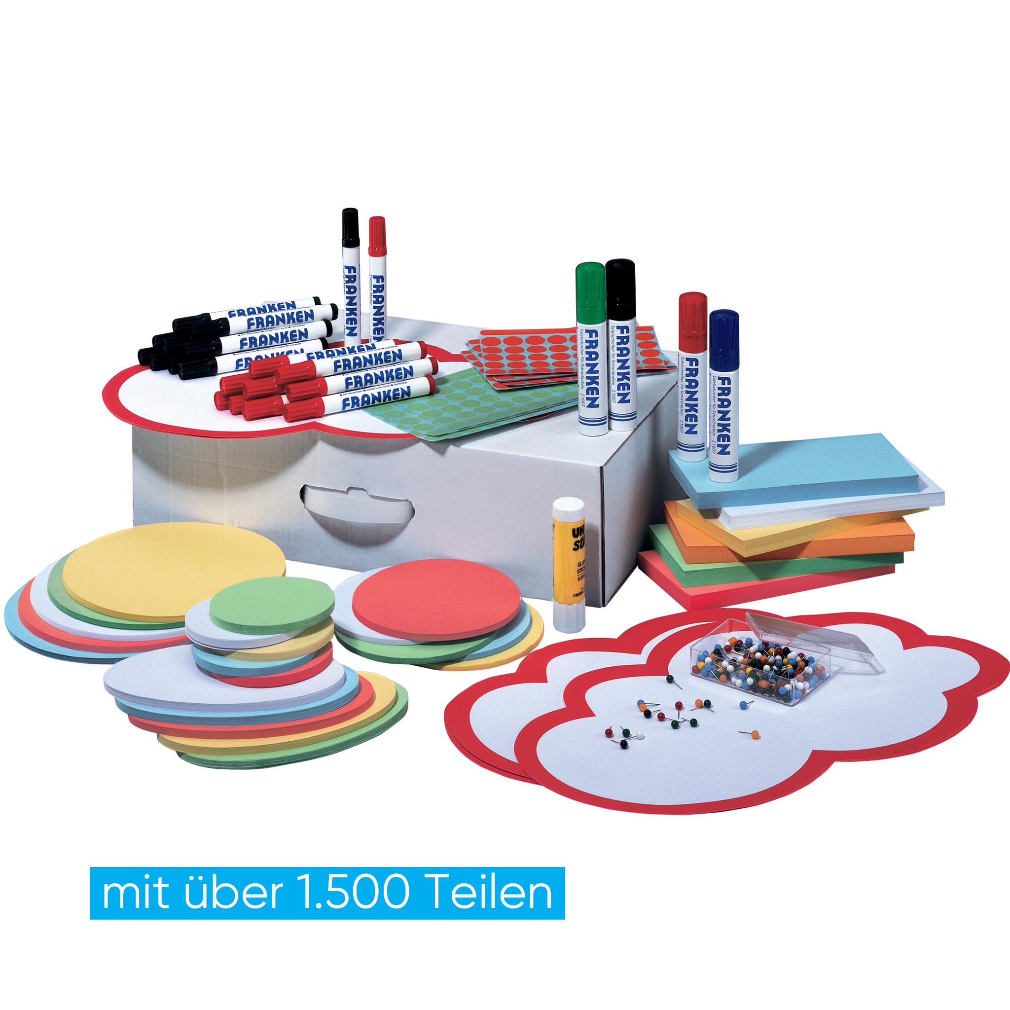 FRANKEN Moderationsbox, Moderationsset mit über 1.500 Teilen, Karton, UMMSB