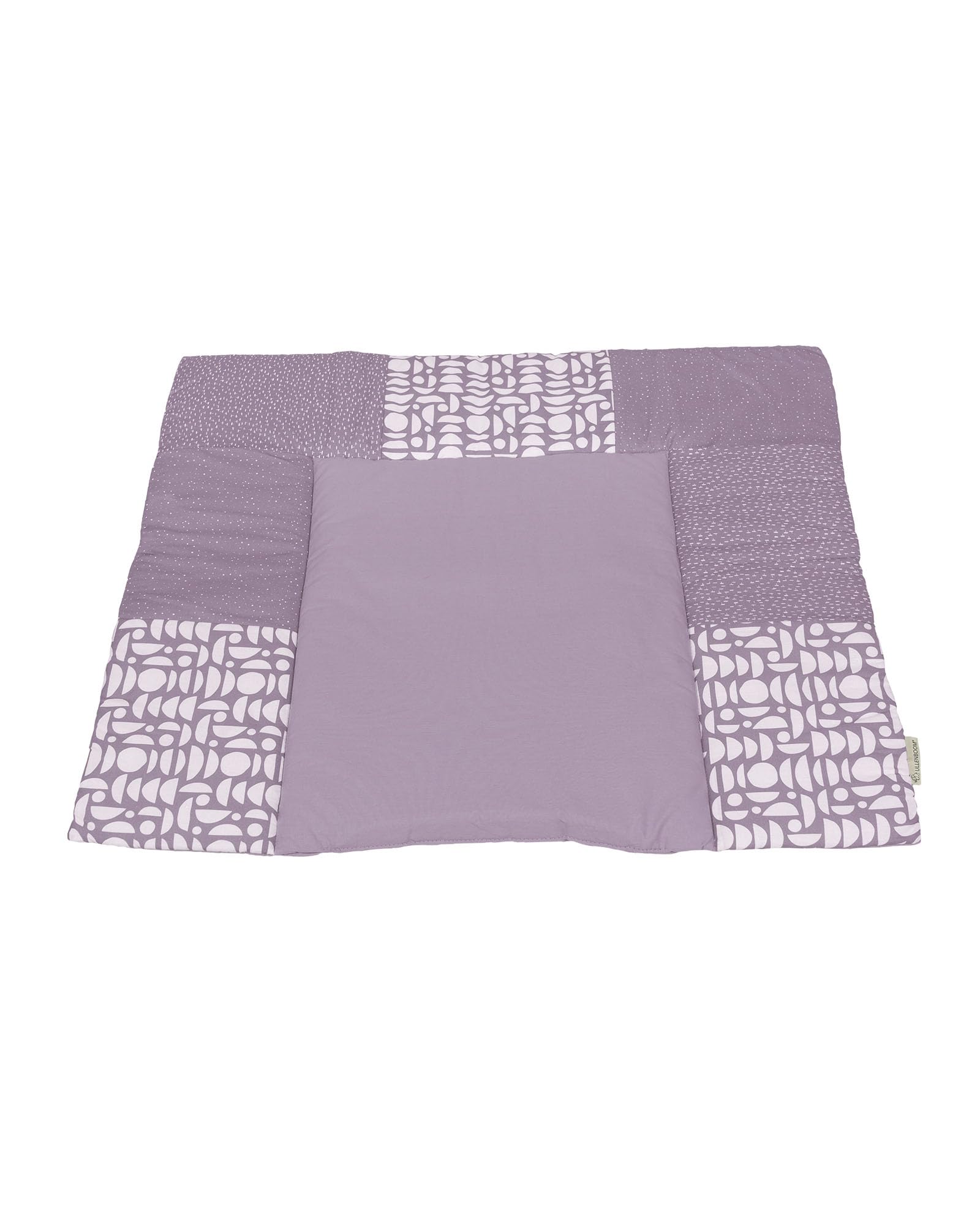 ULLENBOOM ® Wickelauflage 85x75 cm, Flieder (Made in EU) - Wickelunterlage Waschbar und für Unterwegs geeignet, Bezug: 100% OEKO TEX Baumwolle, Wickeltischauflage 75x85