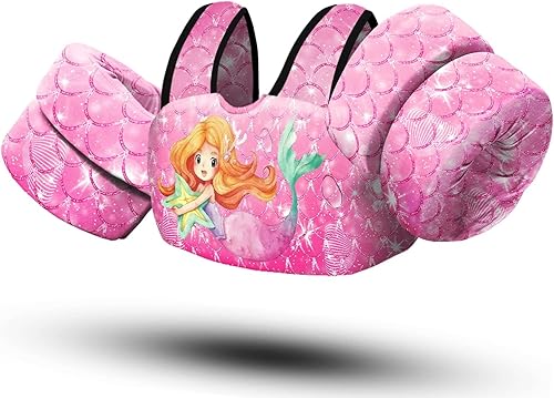 Miniatura 9 de Chriffer - Chaleco salvavidas para niños de 30 a 55 libras, flotadores con arnés de hombro con alas de brazo para niños y niñas de 2, 3, 4, 5, 6, 7