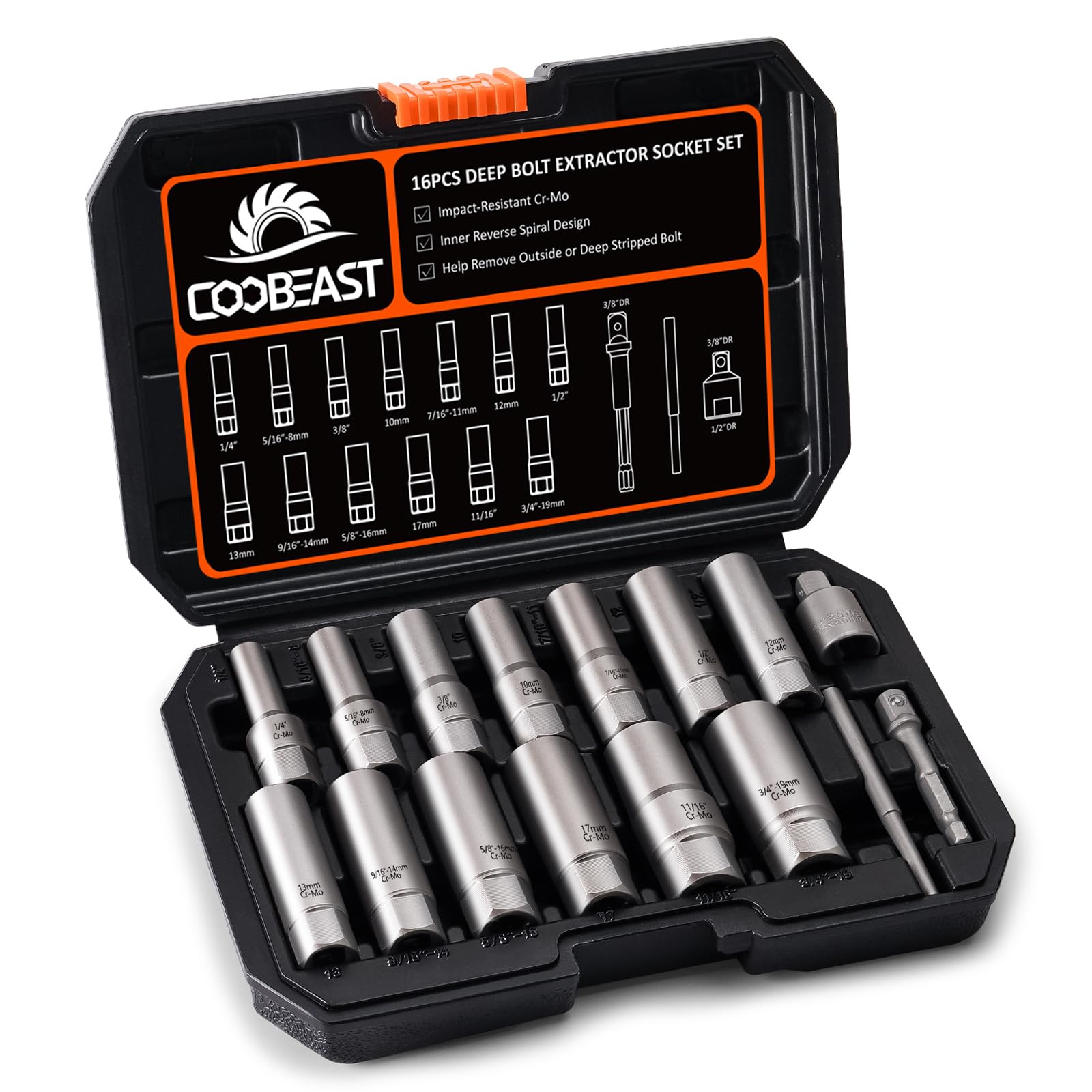 MAXIMUM 3/8-in Drive Impact Bolt Extractor Set, 13-pc, SAE/Metric | Canadian Tire - Foto 8
