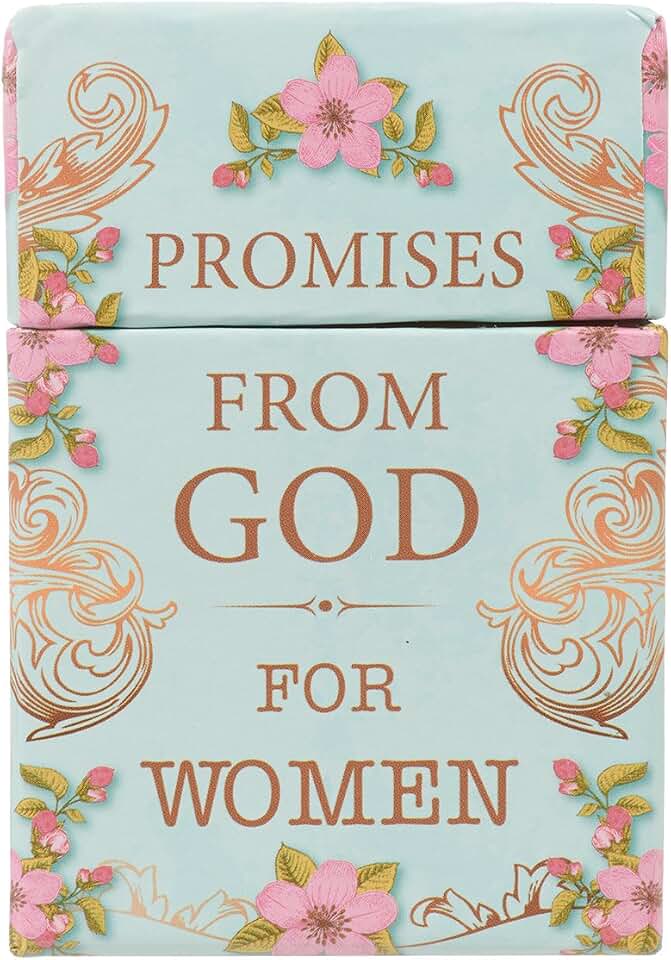 Christian Art Gifts Box of Blessings: Promises From God for Women | Inspirational Cards to Keep or Share - Christian Gifts for Women, Faith Based, Gift Box with Lid, 51 Double-Sided Cards