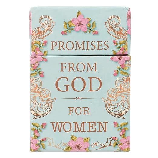 Promises from God for Women - Box of Blessings | Inspirational Cards to Keep or Share - Christian Gifts for Women, Faith Based, Gift Box with Lid, 51 Double-Sided Cards