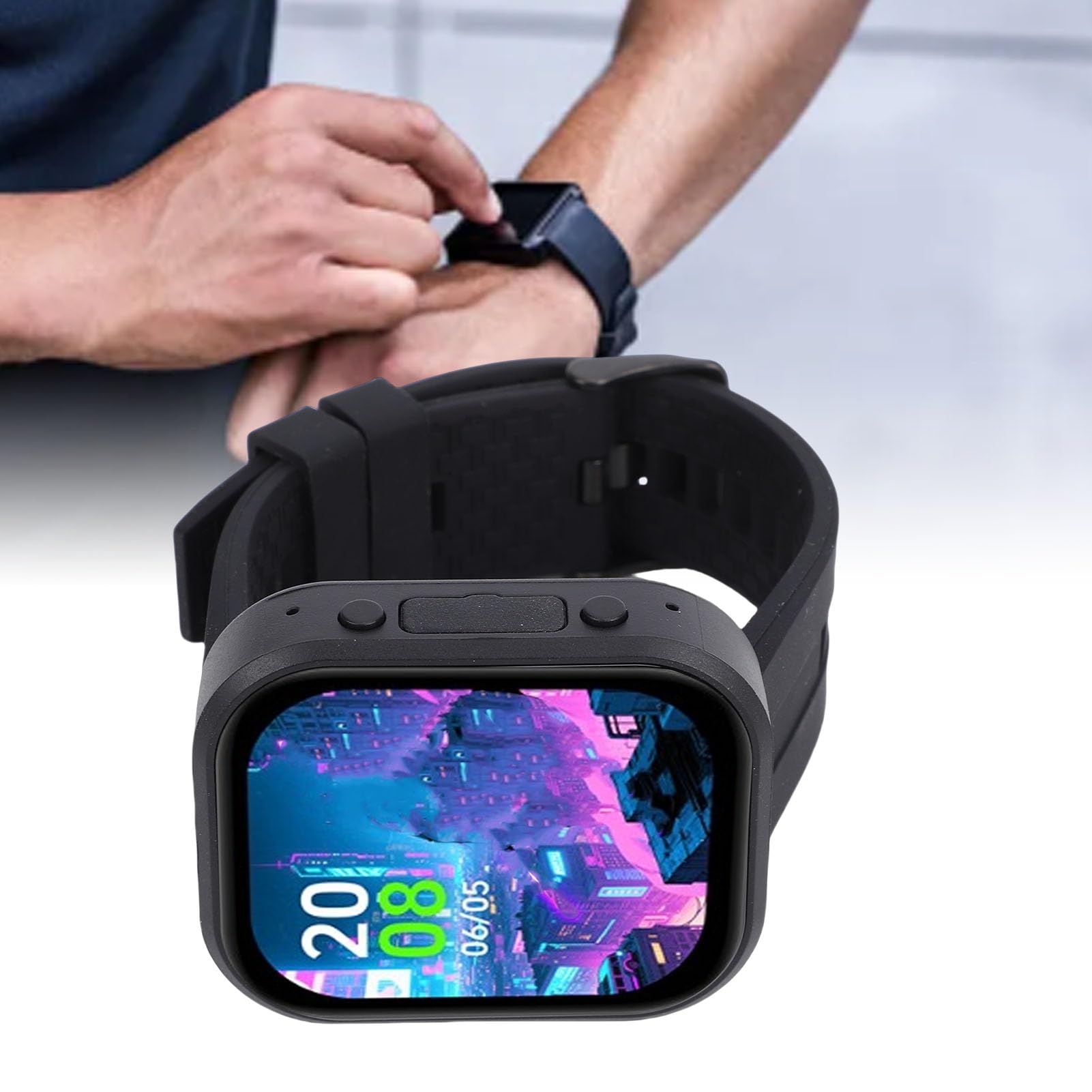 GOWENIC Touch Watch-Entwicklungsplatine für Prototyping 2,06 Zoll 32 Bit Dual Core mit Display, Geeignet für Technikbegeisterte