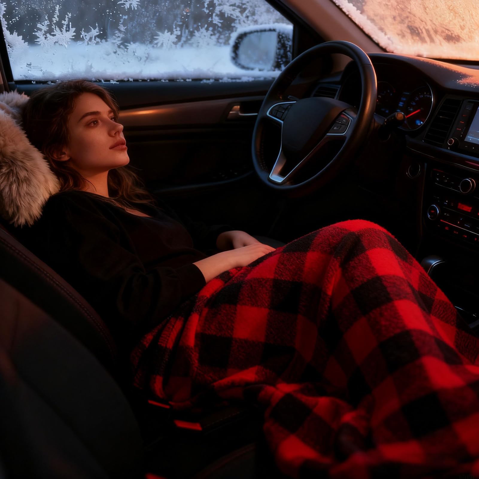 Coperta Riscaldante Per Auto Biancheria Da Morbida E Portatile Per Inverno | 12V Coperta Elettrica Riscaldante per Veicoli Per Campeggio Viaggi Stradali Famiglia Donne Adulti Anziani