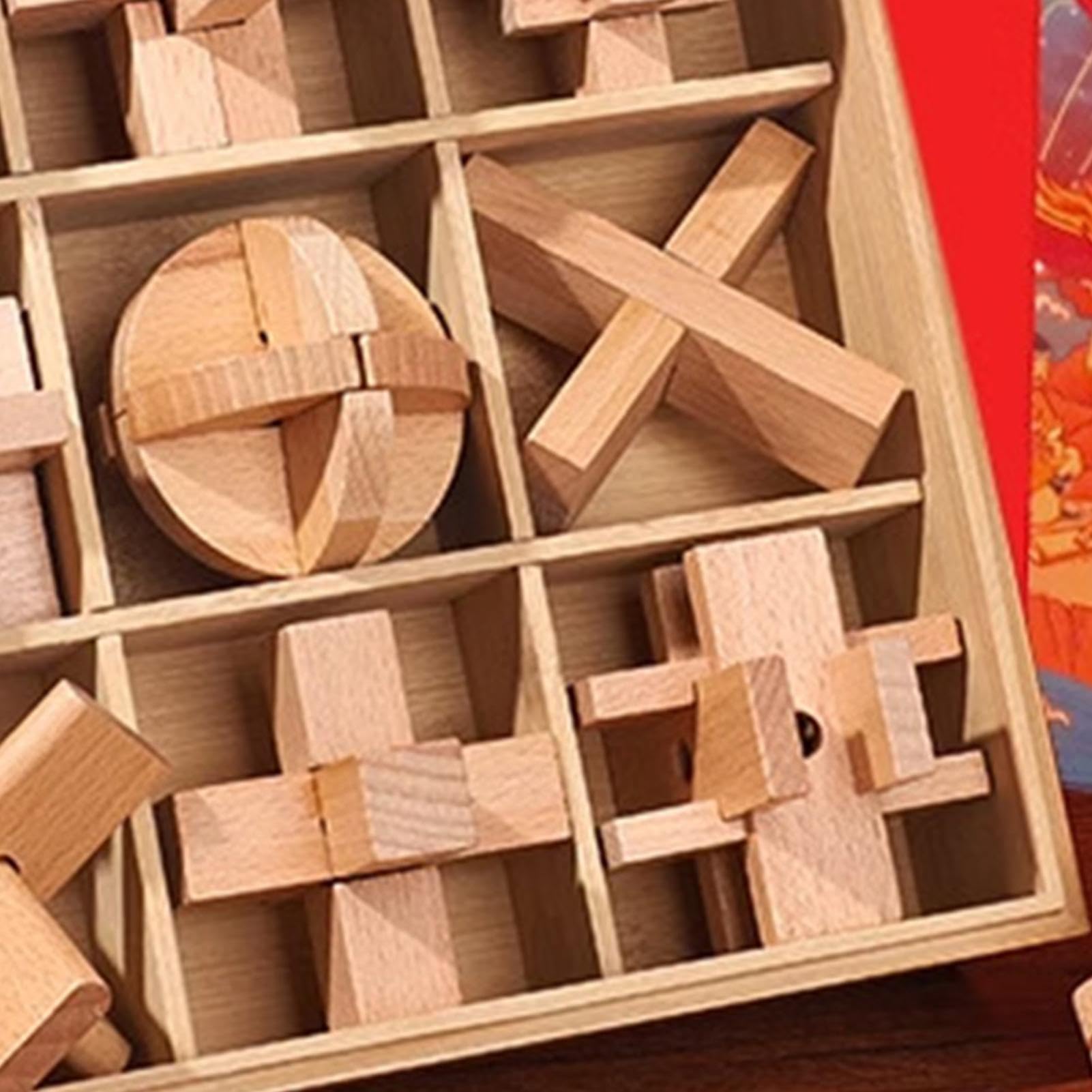 Drewniane Puzzle Edukacyjna Zabawka Do Składania | Drewniane Puzzle Wycinane na Prezent do Skarpety Świątecznej Klasa Podróż Szkoła Dziewczynki i Chłopcy Wycieczka Urodziny