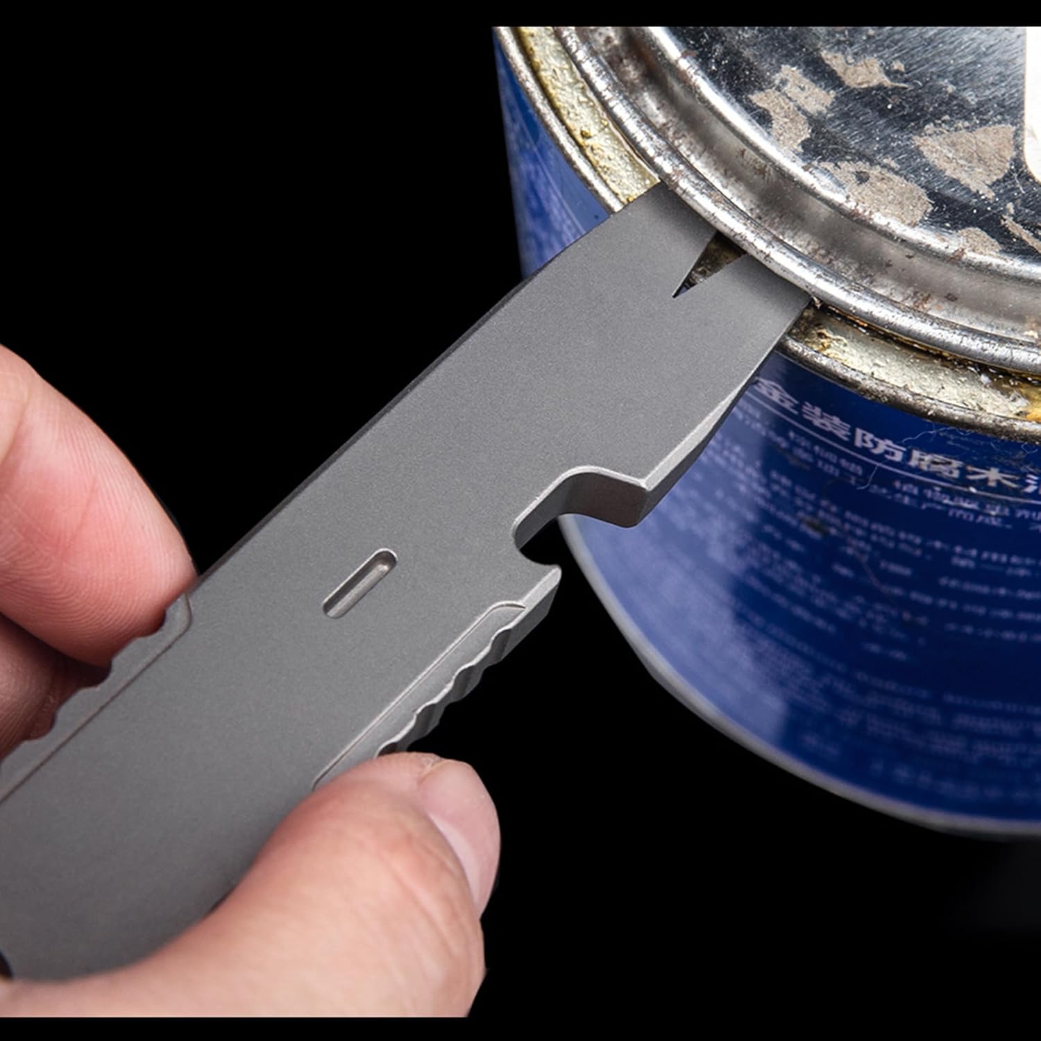 Hamans Pry Bar Multi Tool Titanium Crowbar Multifunctional Portable Tool Bottle Opener 3.78"