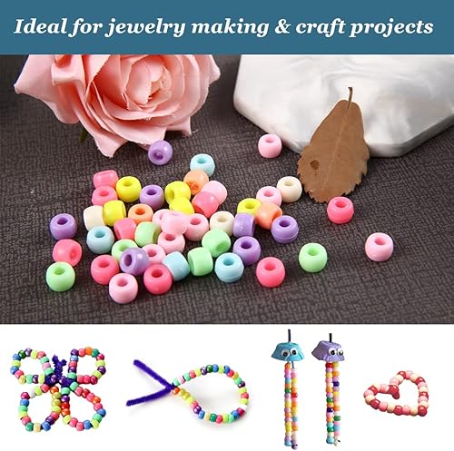 Miniatura 4 de Eppingwin Surtidos de cuentas y cuentas (1000 cuentas de poni de caramelo)