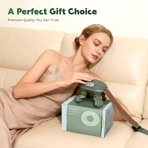 Miniatura 6 de N7 Bionic Masajeador de cuello y hombros, masajeadores térmicos de manos reales con dedos para aliviar el dolor muscular de espalda, diseño portátil