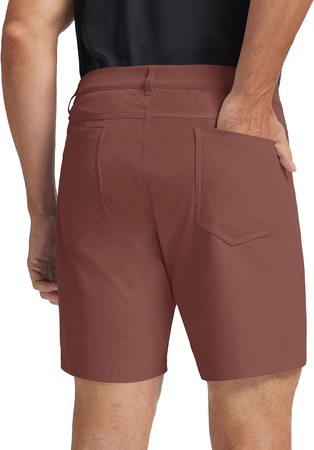 M MAELREG Golf Shorts Men 7" 9" Inseam Lightweight Quick Dry Stretch Flat Front Casual Moisture Wicking Mens Dress Shorts - Image 2