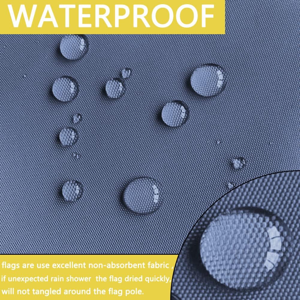 US Navy Emblem Flag Embroidered 3x5 Outdoor Double Sided United States Navy Naval Military Flags Banner 3ply Embroidered USN Flag with 2 Brass Grommets Vivid Colors Waterproof - Image 3