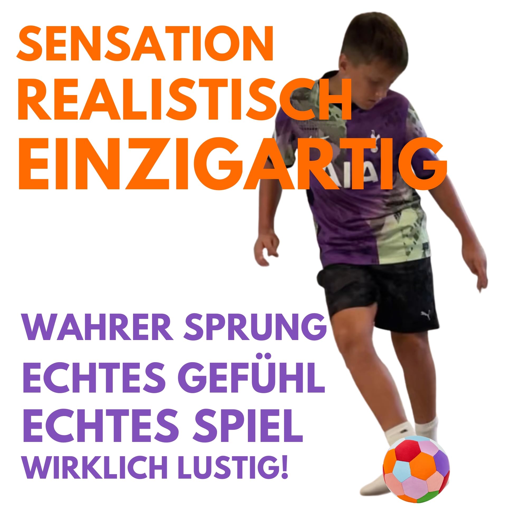Safe Sport Gear - Der House Ball – Originaler Weicher Softball Fußball Größe 4, Perfekter Softball Kinder, Indoor Fußball für Kinder & Jugendliche, Lustiger, Hochwertiger - The House Ball