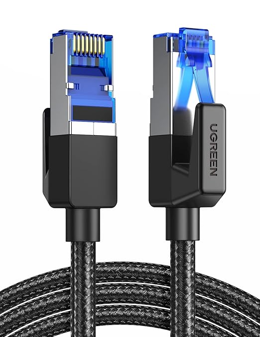 Cavo Ethernet CAT8 blu da 50cm RJ45 Snagless 25G/40G 2000MHz 100W PoE S/FTP cavo lan in rame puro 26AWG LSZ | Leroy Merlin
