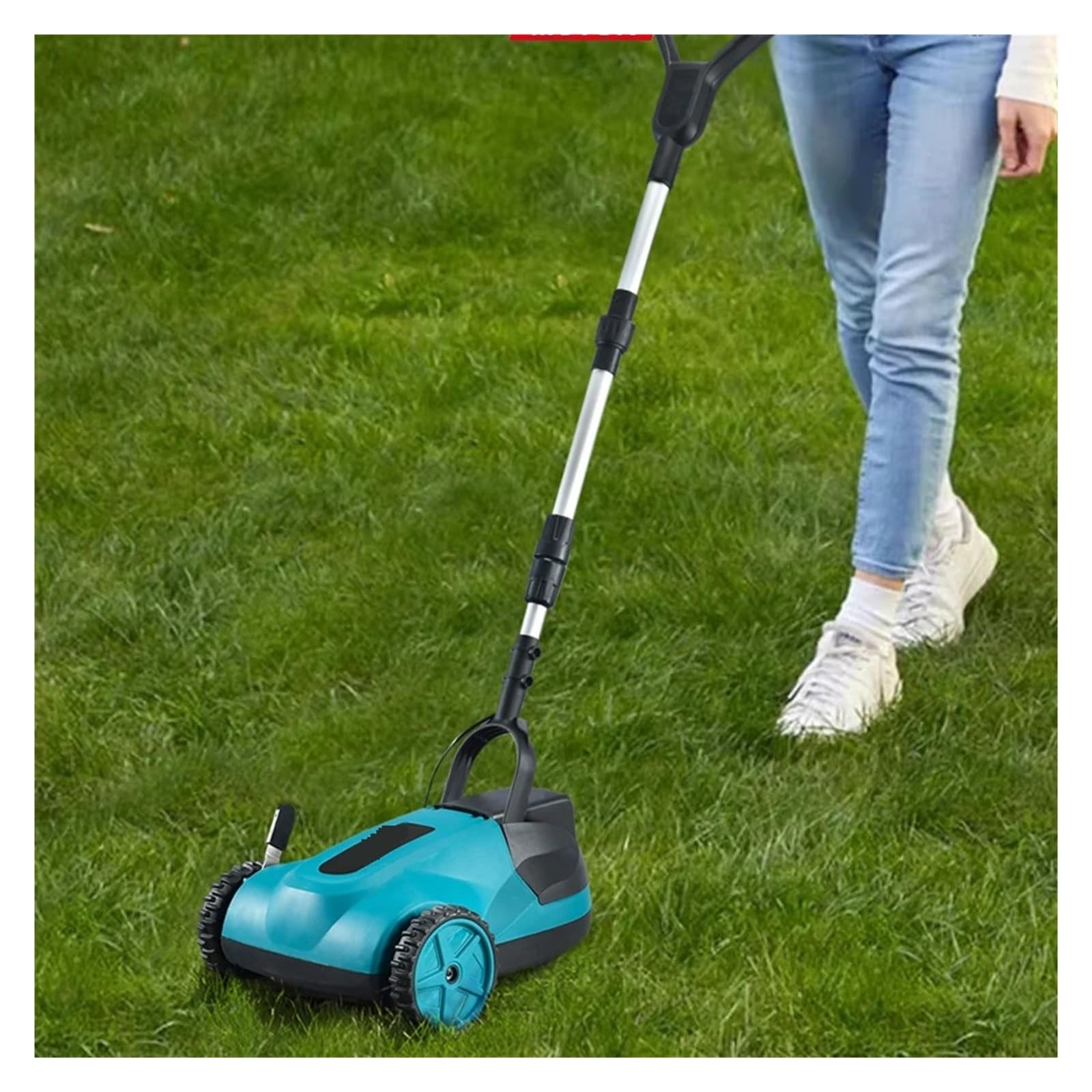 Kosiarka Elektryczna Bezszczotkowa, Akumulatorowa, Podkaszarka Do Trawy, 3 Regulacje Wysokości, Ogrodowa Do Prac ZwiąZanych Z Koszeniem W Ogrodzie(2x5.0Ah Battery)