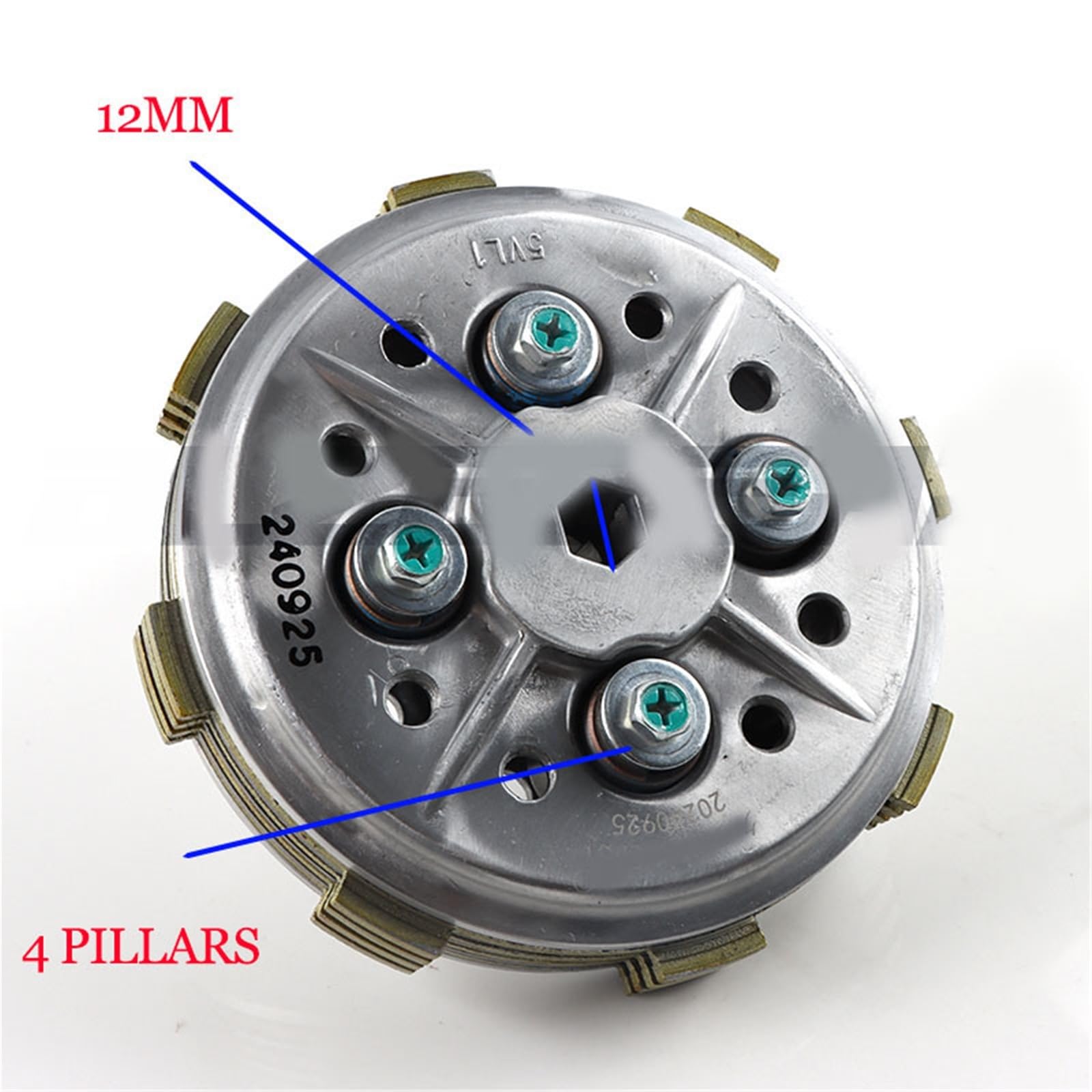 Conjunto De Embrague Motocicleta, Central, Motor para Yamaha YBR125 YB125 YB 125 XTZ Ybr