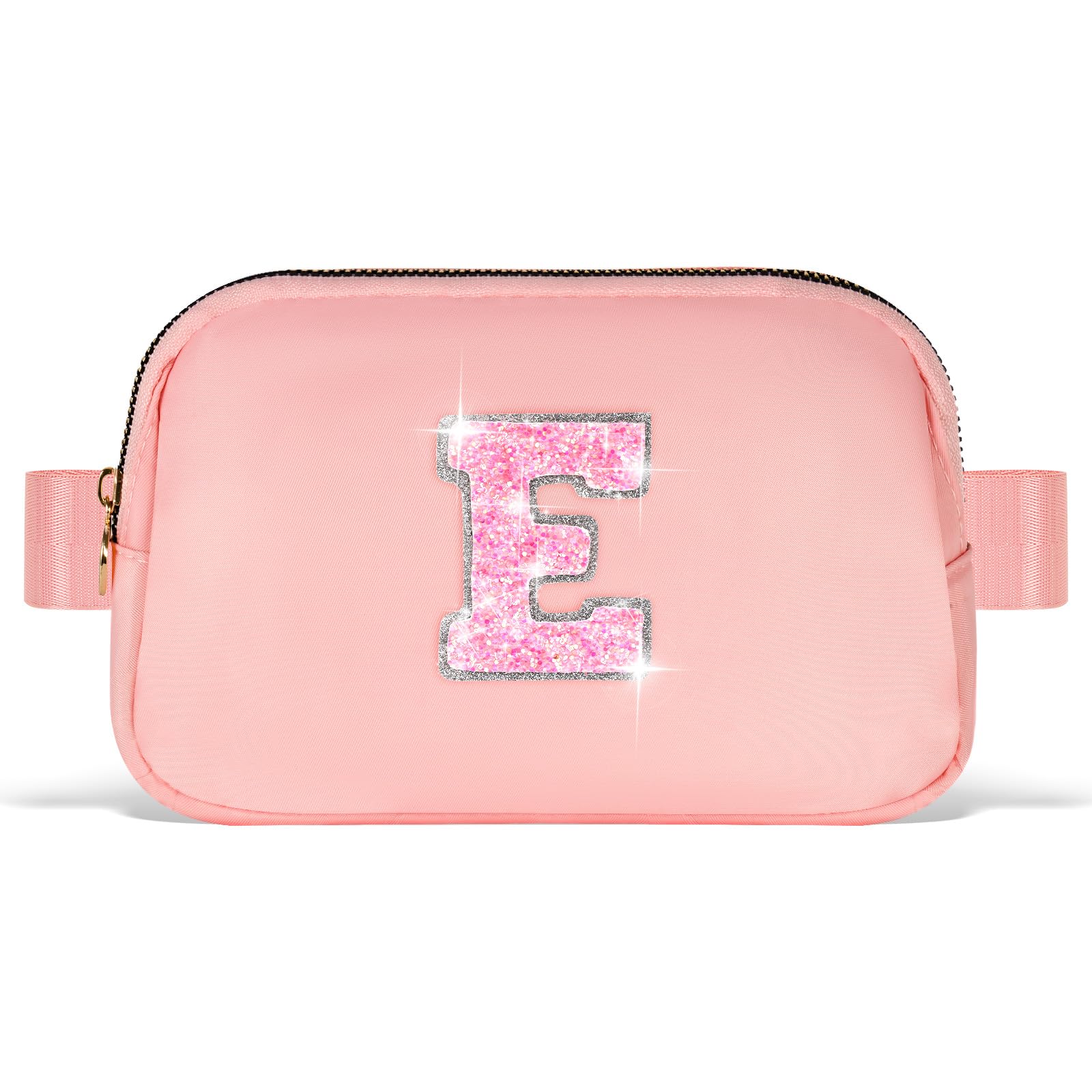 Uygafly Party Favors for Kids 8-12 4-8, Gift Bags for Girls Teens, Accessories, Belt Waist Packs Fanny Pack Crossbody for Women | Peach, Initial E