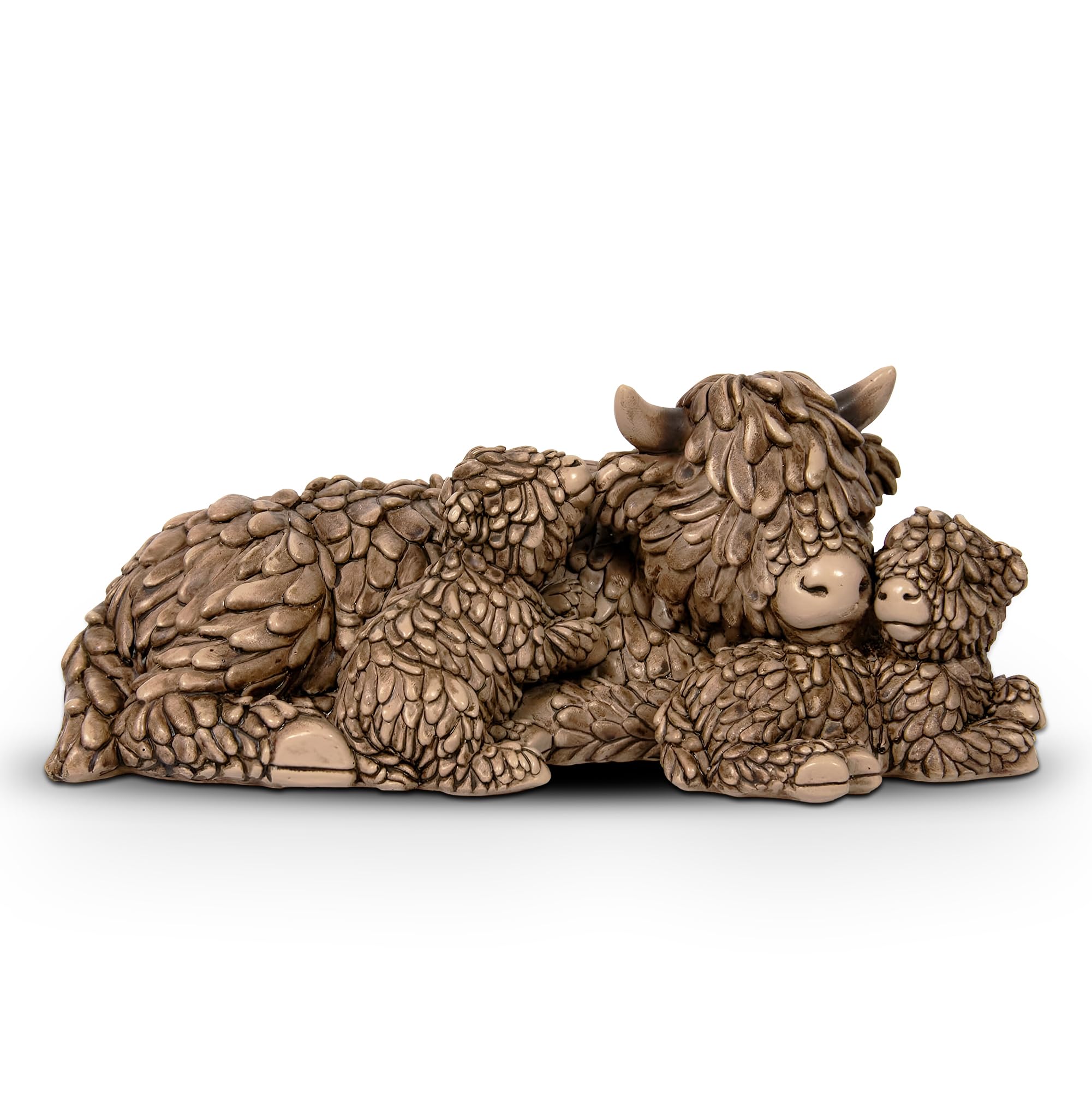 Hughie Highland Cow And Babies Ornament from B&Q