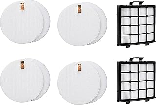 4+2 Pack Shark Vertex DuoClean PowerFin Upright Vacuum with Powered Lift-Away and Self-Cleaning Brushroll Filter Kit. Fits AZ2000 AZ2000W AZ2002. Compare to XFFKAZ2000 XHFAZ2000