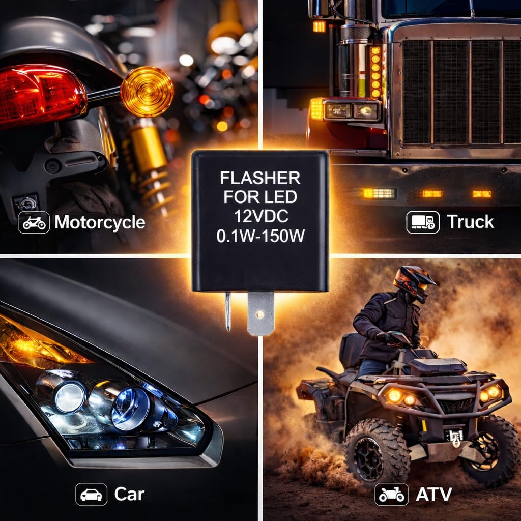 MGI SpeedWare 2-pinowy przekaźnik kierunkowskazu LED – Hyper Flash Fix (1 sztuka)