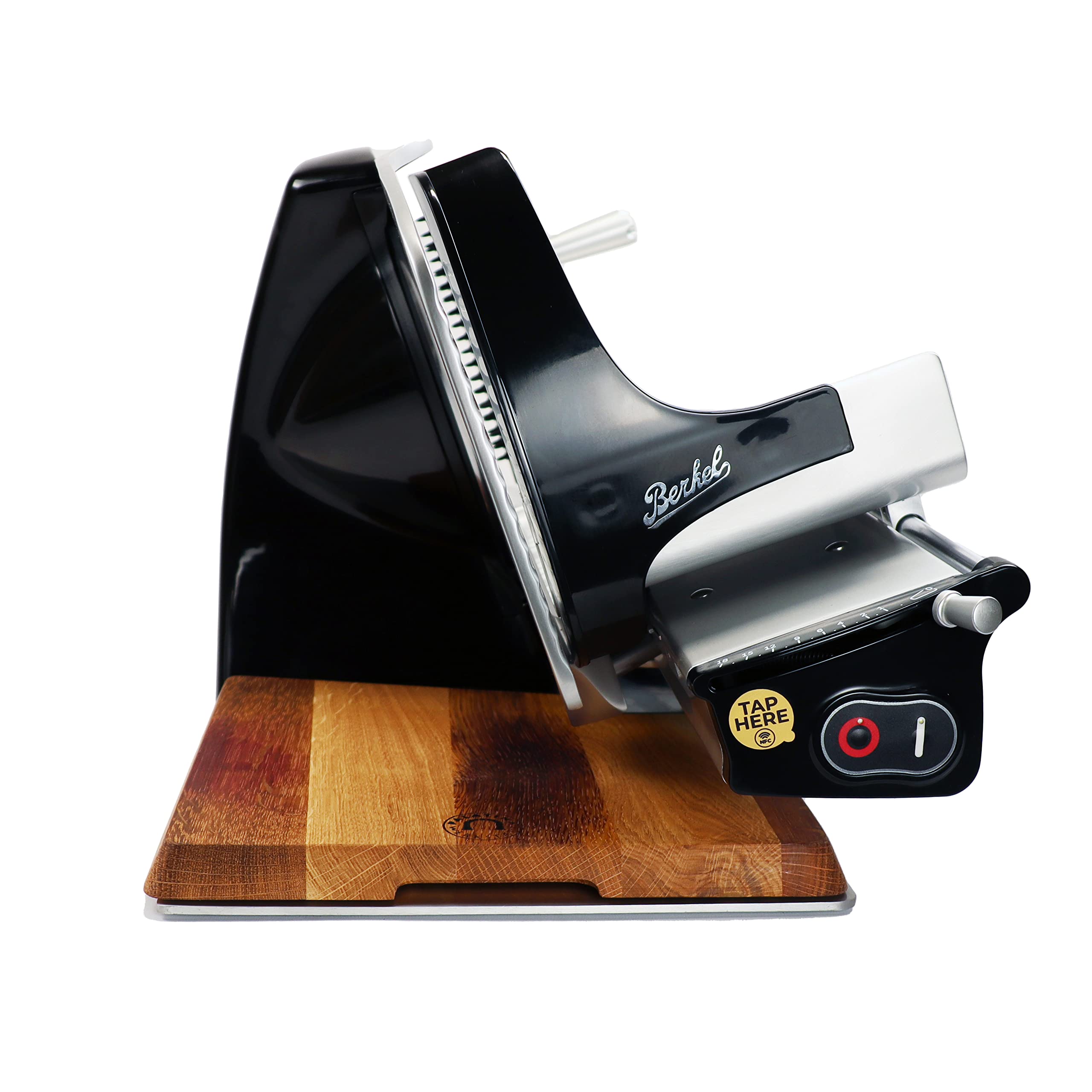 Berkel - Affettatrice Home Line 250 Plus in nero - Nuovo modello + 100% tagliere fatto a mano unico