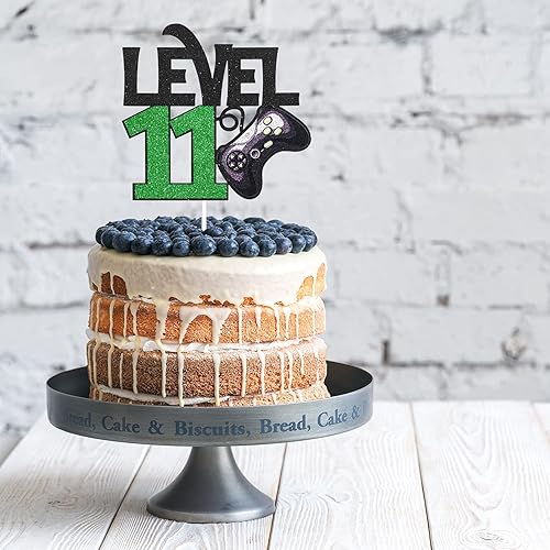 Miniatura 9 de Decoración de pastel de cumpleaños de nivel 9 para niños, suministros de pastel de fiesta de nivel 9 para niños, decoración de fiesta de juego